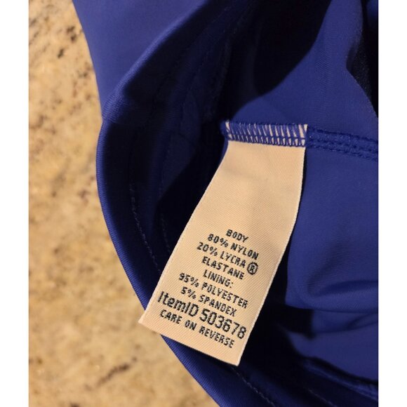 Women's Size L BeanSport Swimwear, Pull-On Shorts Cobalt Blue Panty Swim Shorts - Picture 8 of 14